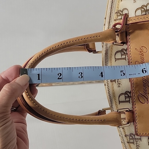 Dooney & Bourke Genuine Florentine Vacchetta Leather Handbag / Crossbody - Picture 11 of 15